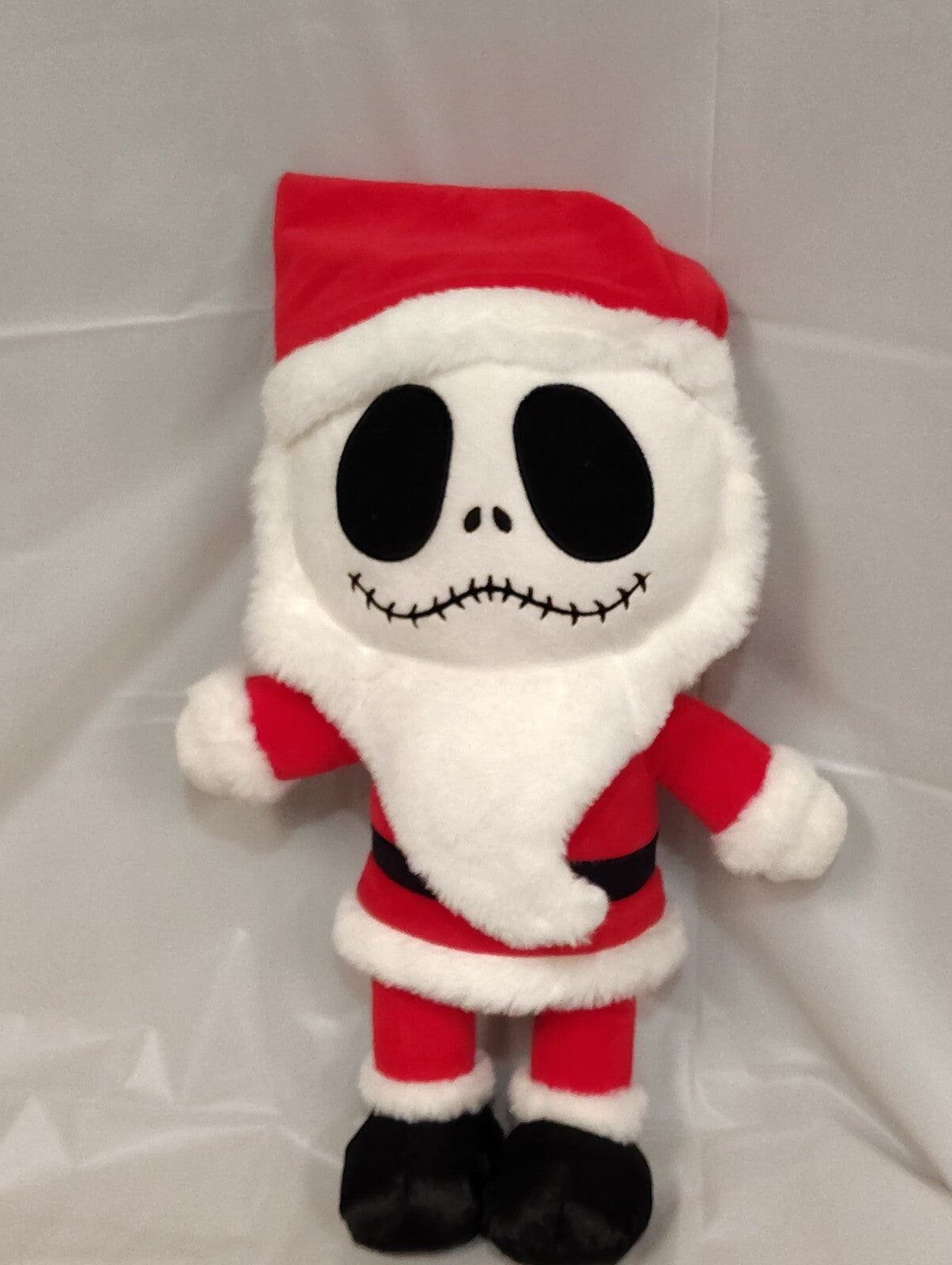 Disney Store Plush Doll Jack Skellington Santa Plush