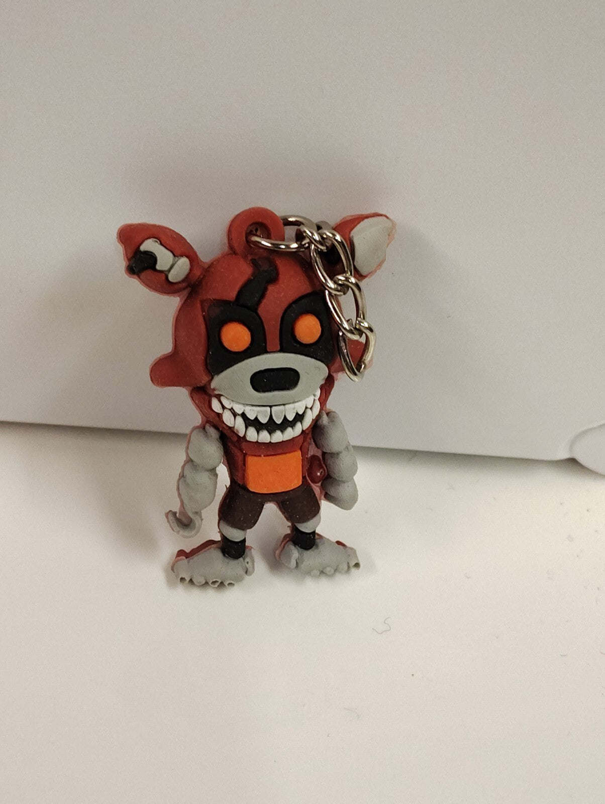 Five Nights At Freddys FNAF Keychain Figure 1.5" Withered Foxy Red Brown Fox