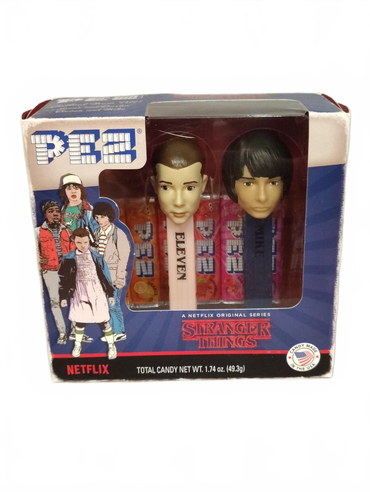 Pez Stranger Things Gift Set (Mike & Eleven) Factory Sealed Box with light wear