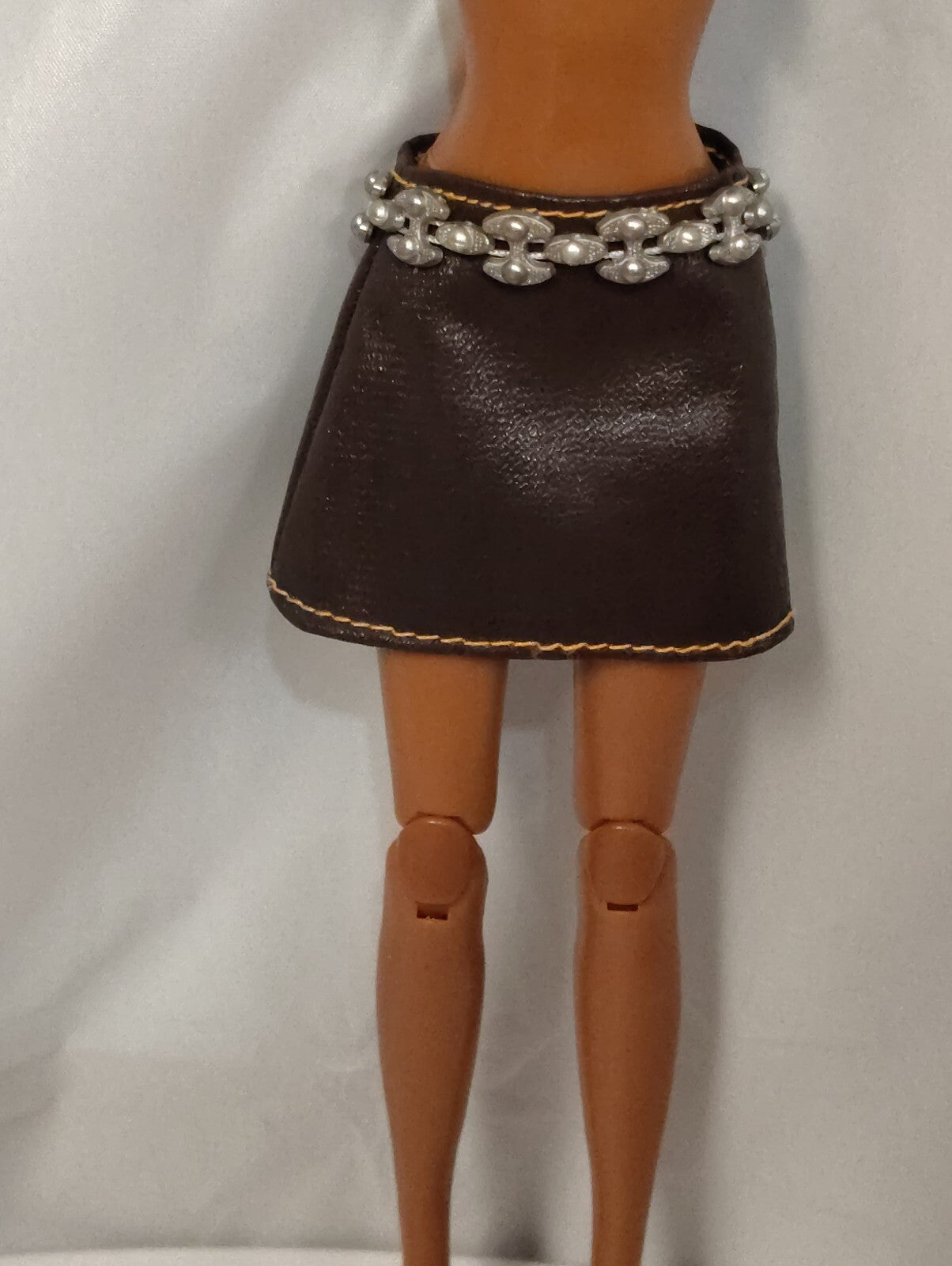 Mattel Barbie My Scene Doll Mini Skirt Faux Leather with Belt doll accessory