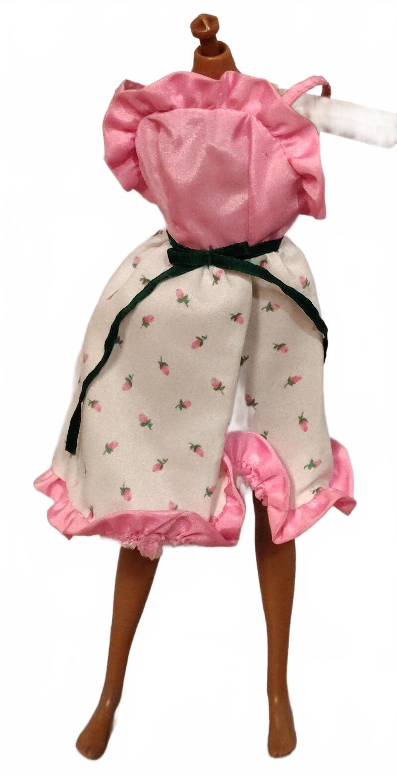 Vintage Mattel 1983 My First Barbie Doll 4868 Pretty Rose Bud Print Dress